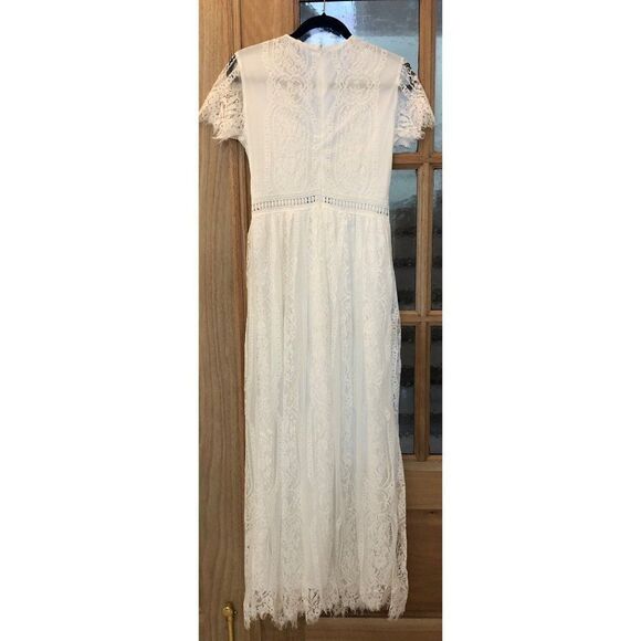 Vintage Lace Dress Set of Mother-Daughter Photo Shoot Wedding - Picture 6 of 9